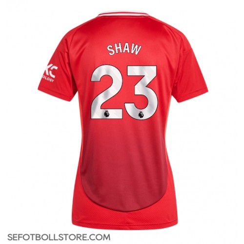 Manchester United Luke Shaw #23 Replika Hemmatröja Dam 2024-25 Kortärmad